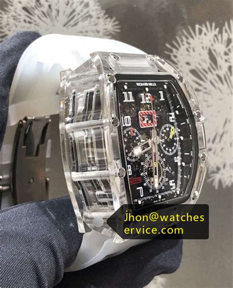 richard mille transparent replica|how to identify a richard mille watch.